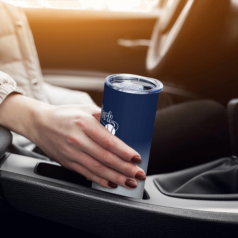 Suswoos New York EST 1903 Tumblers 20oz Insulated Stainless Steel | Straight Skinny Car Cups | Gifts for Men Women Fans | Sports Travel Coffee Mug | Classic Collection - Image 5